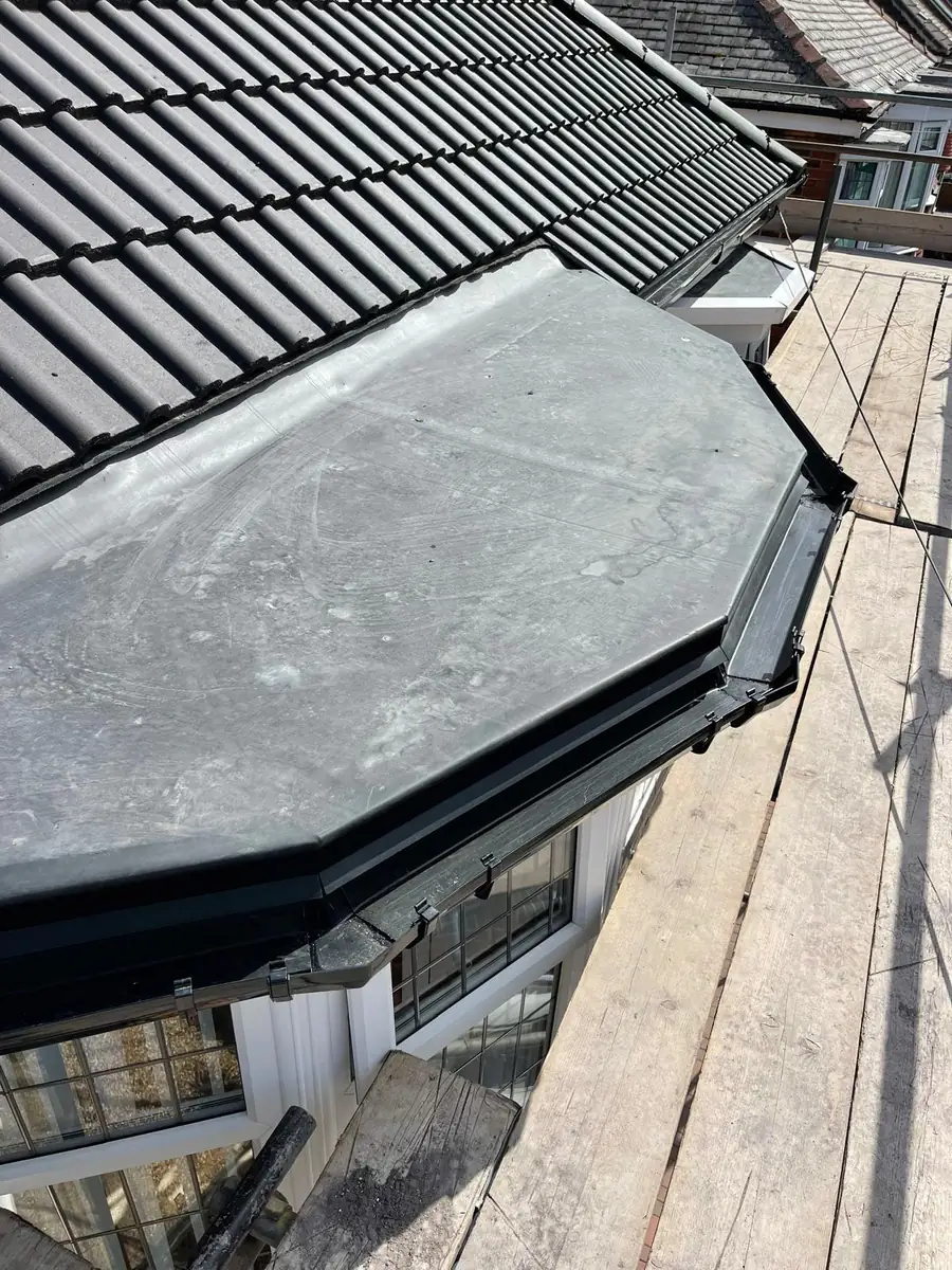 EPDM flat roof over a bay fronted extension