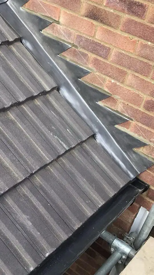 Roof repairs work in progress