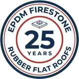 RoofRite Roofing 25 year EPDM Firestone flat roof guarantee seal