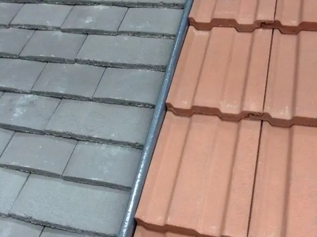 Slate roofing work in progress